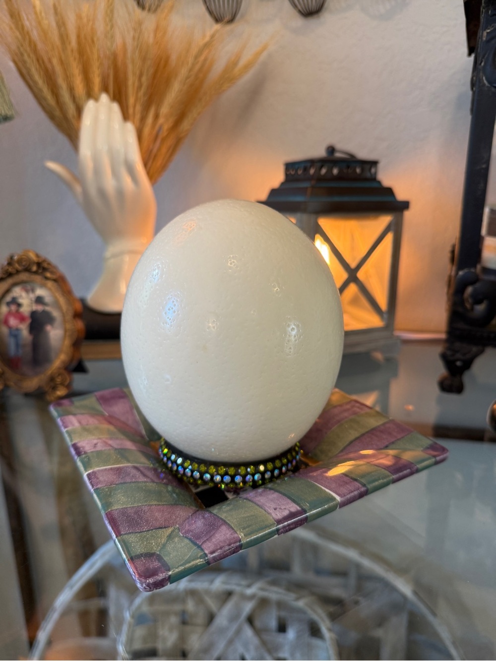 Large Real Blown Ostrich Egg - Picture 16 of 17